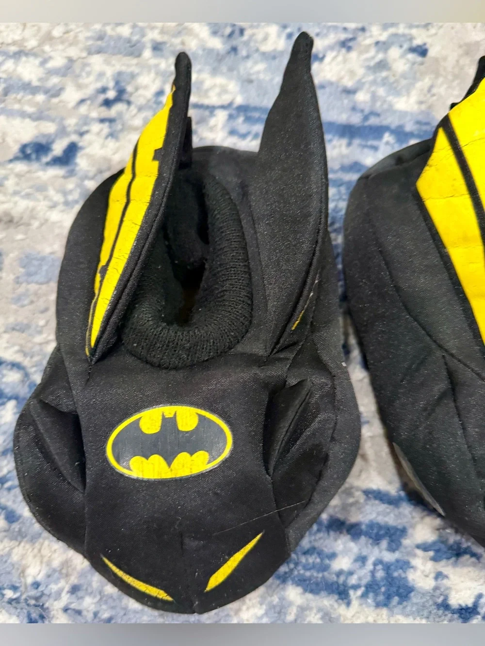 Batman Black and Yellow Kids Footie Booties